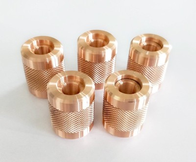 CNC turned copper bushings