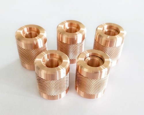 CNC turned copper bushings
